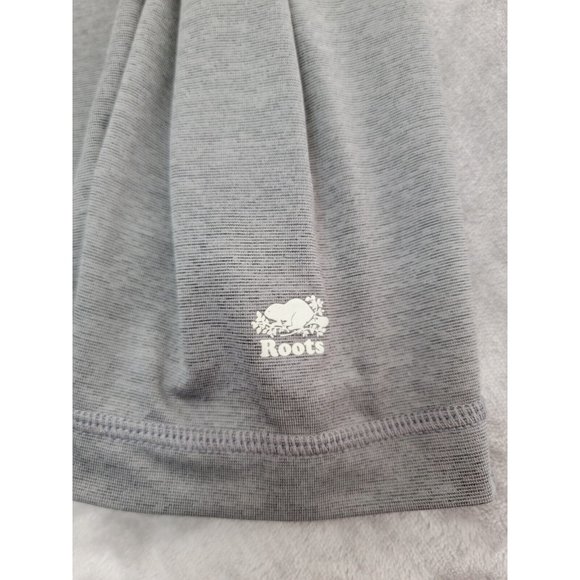Roots Canada Shirt XL Gray Long Sleeve vented performance V-neck, light weight - Picture 4 of 8